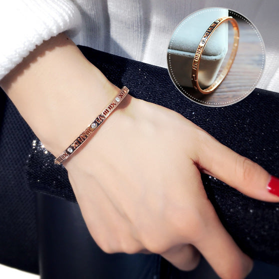 Women's Exaggerated Jewelry Popular Hand Titanium Steel Bracelets