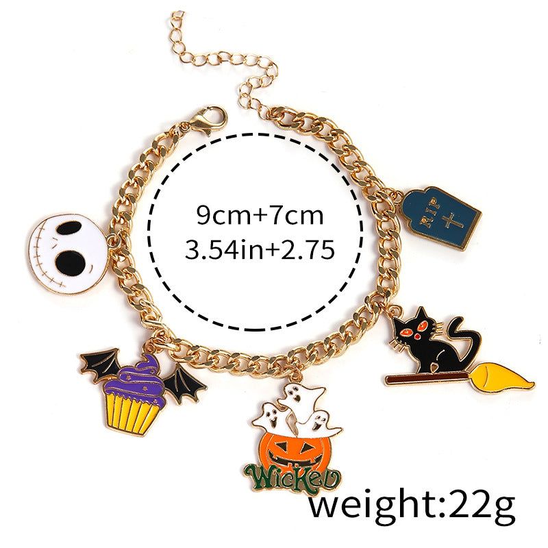 Oil Dripping Pumpkin Head Ghost Festival Bracelets