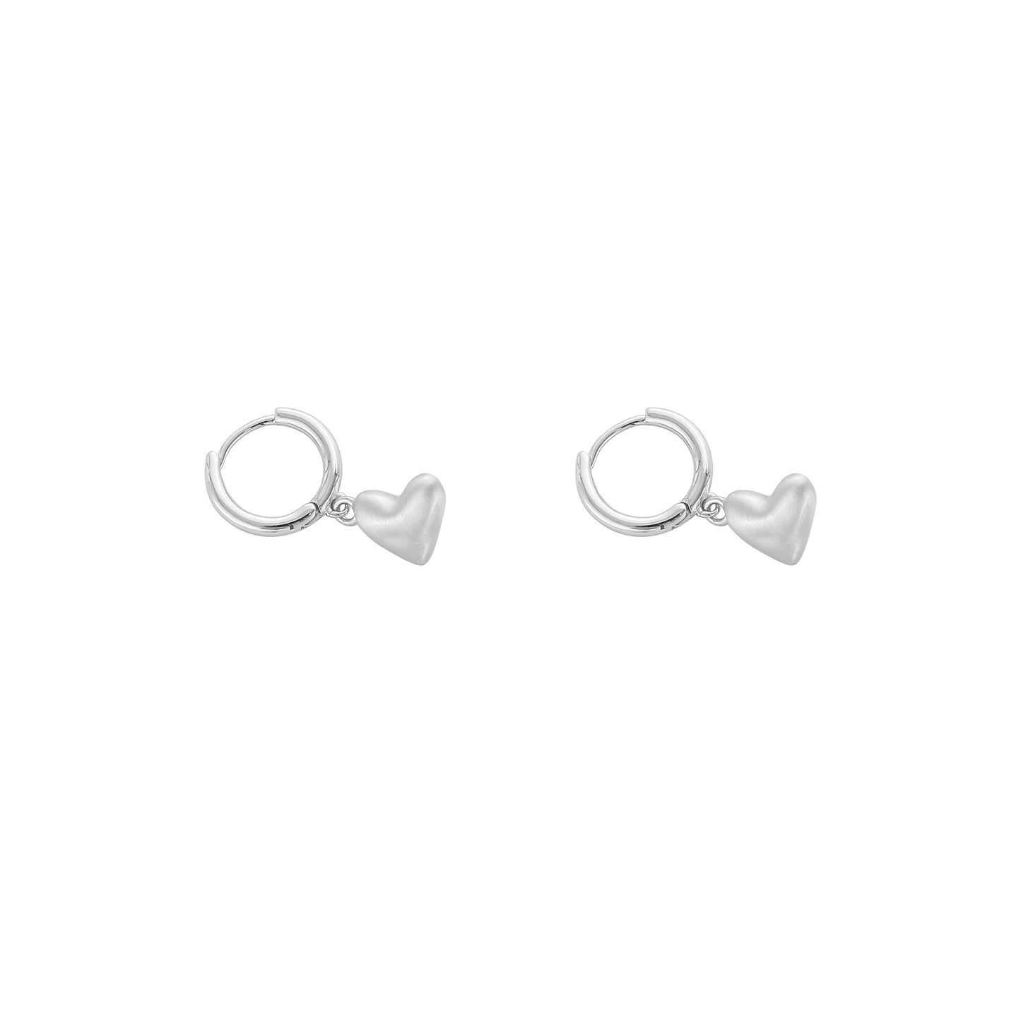 Day Limited Love Simple Advanced Brushed Heart Clavicle Necklaces