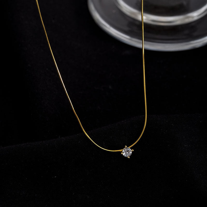 Sterling Sier Trendy Light Luxury Minority Necklaces