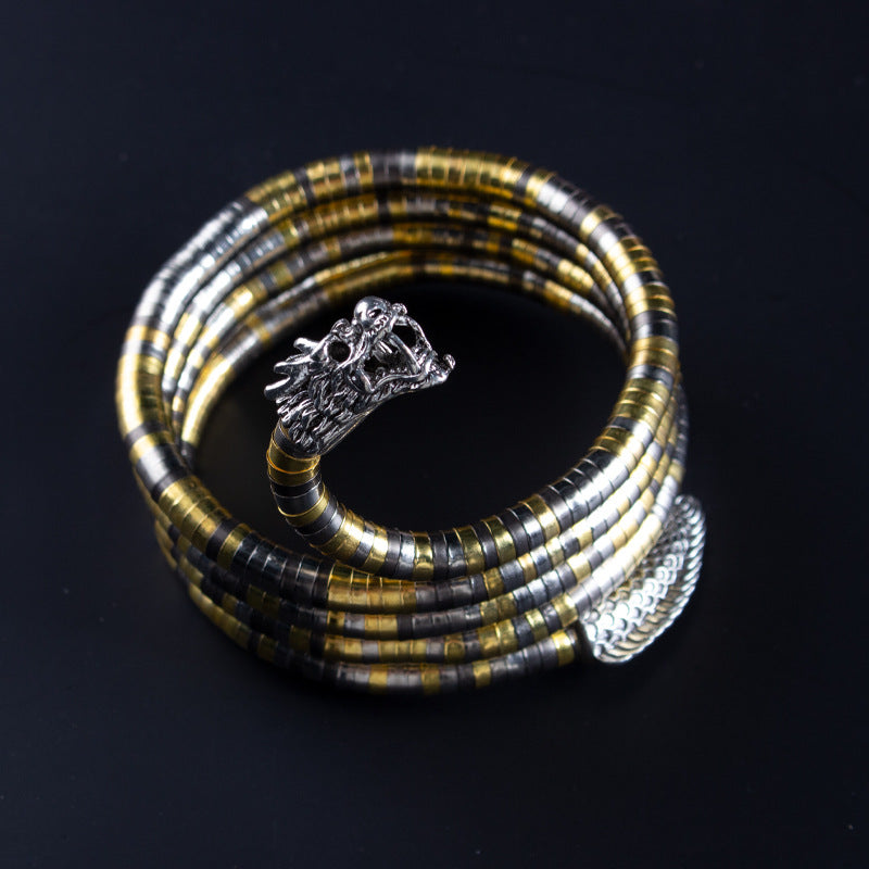 Women's Bendable Snake Adjustable Punk Shaped Gold Bracelets