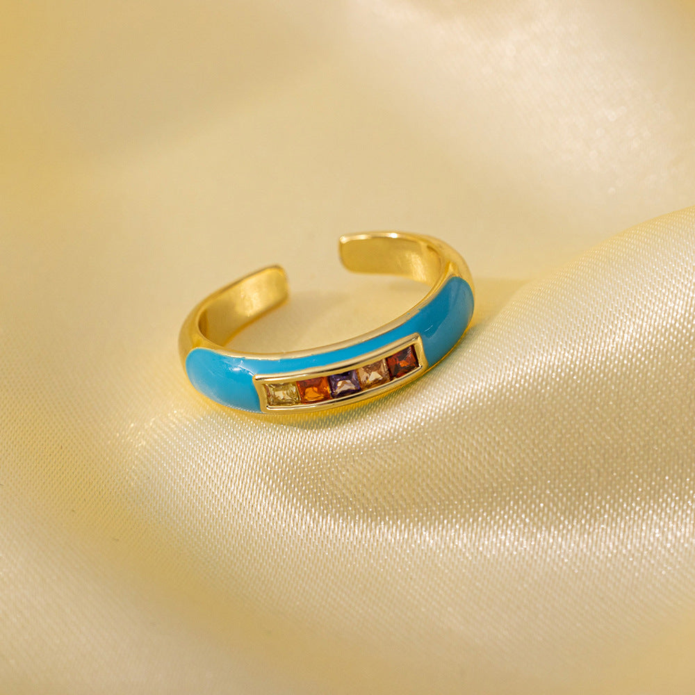 Adjustable Simple Real Gold Electroplated Delicate Super Rings