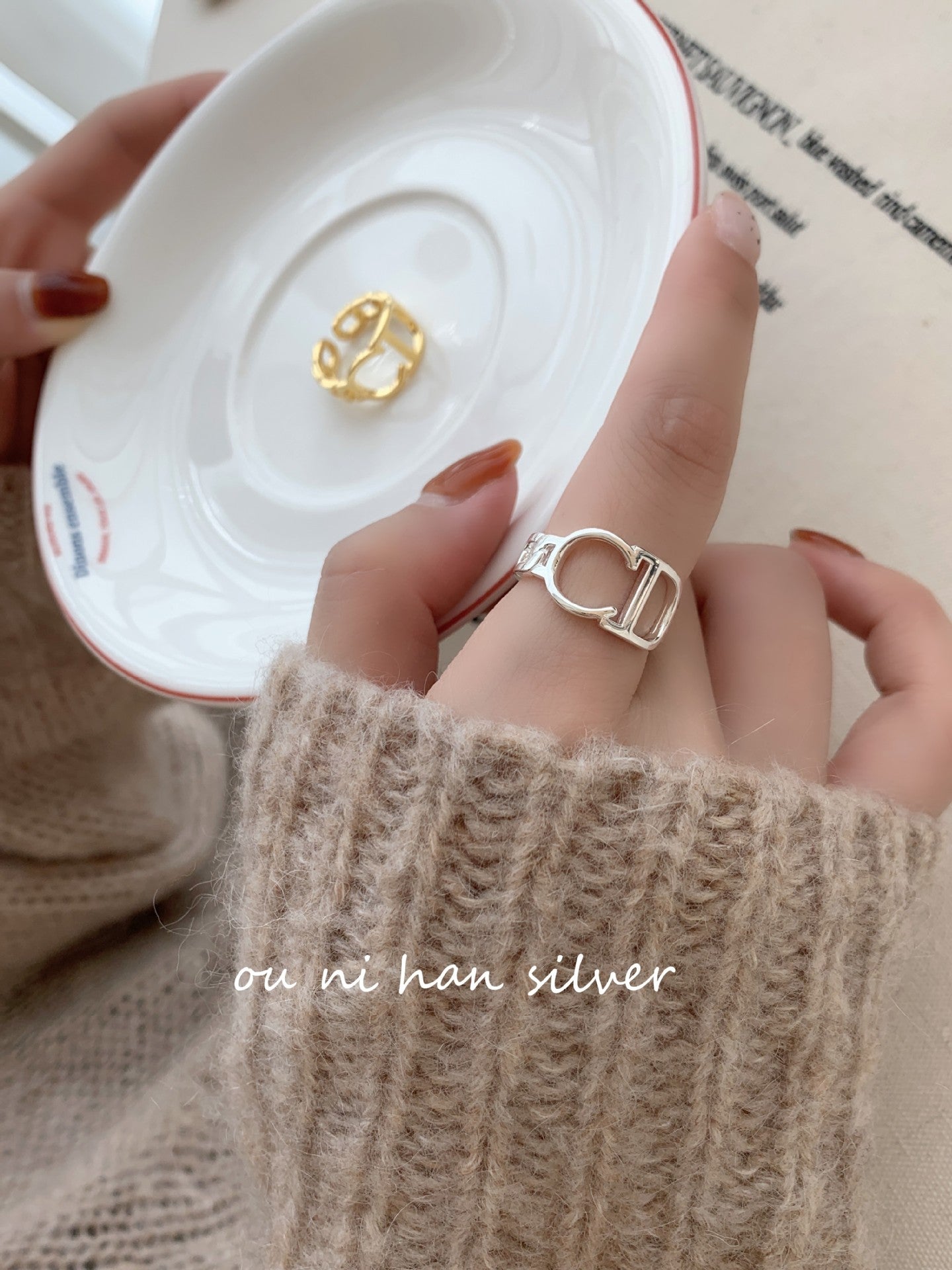 Oni Sterling Sier Female Style Design Rings