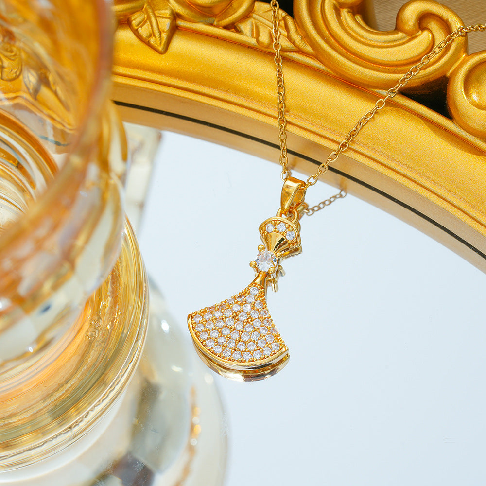 Women's Diamond Small Skirt Low Luxury Simple Pendants