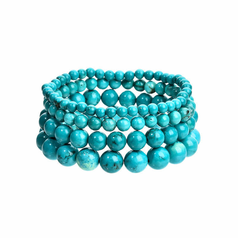 Stone Beaded Obsidian Black Line Rhodochrosite Bracelets