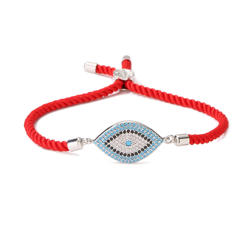 Australian Bronze Gold Plated Zircon Devil's Eye Female Bracelets