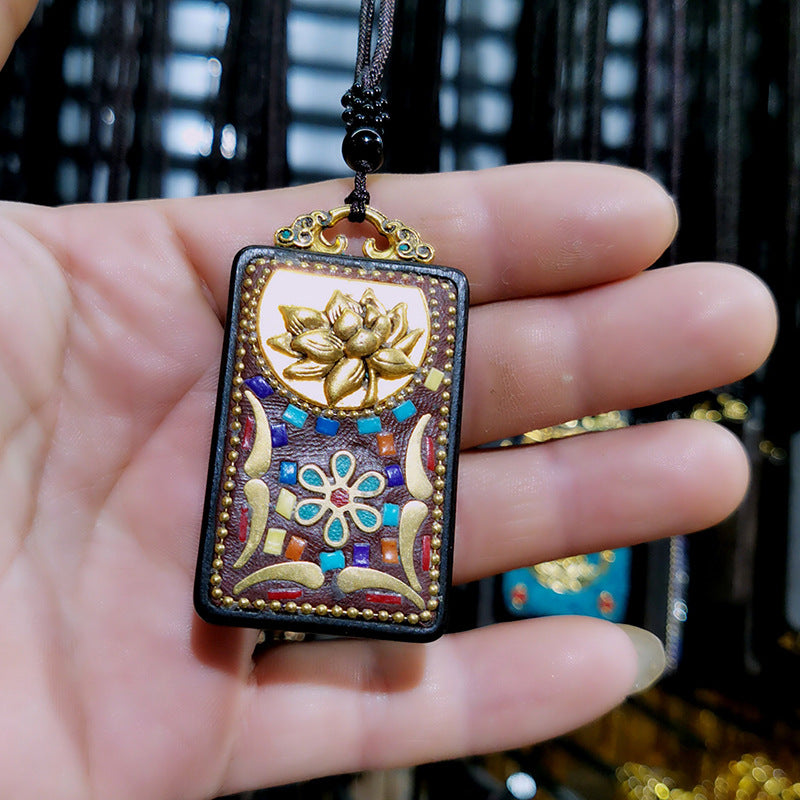 Tibetan Vintage Blackwood Father's Day Sweater Necklaces