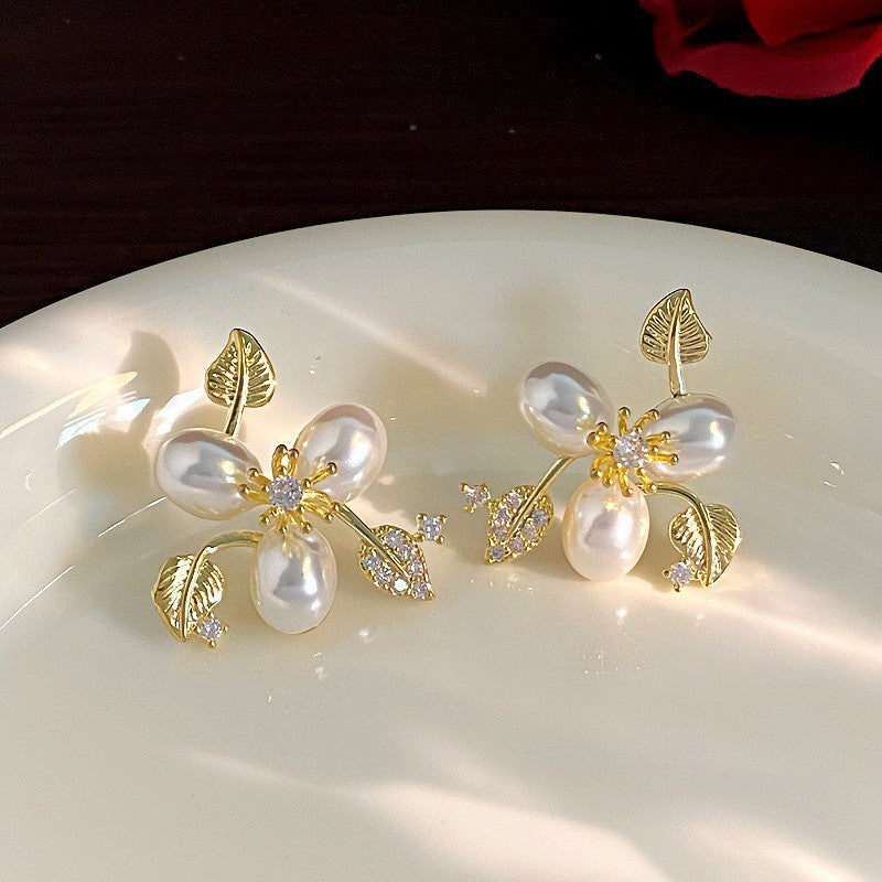 Shining Diamond Irregular Round Female Special Earrings