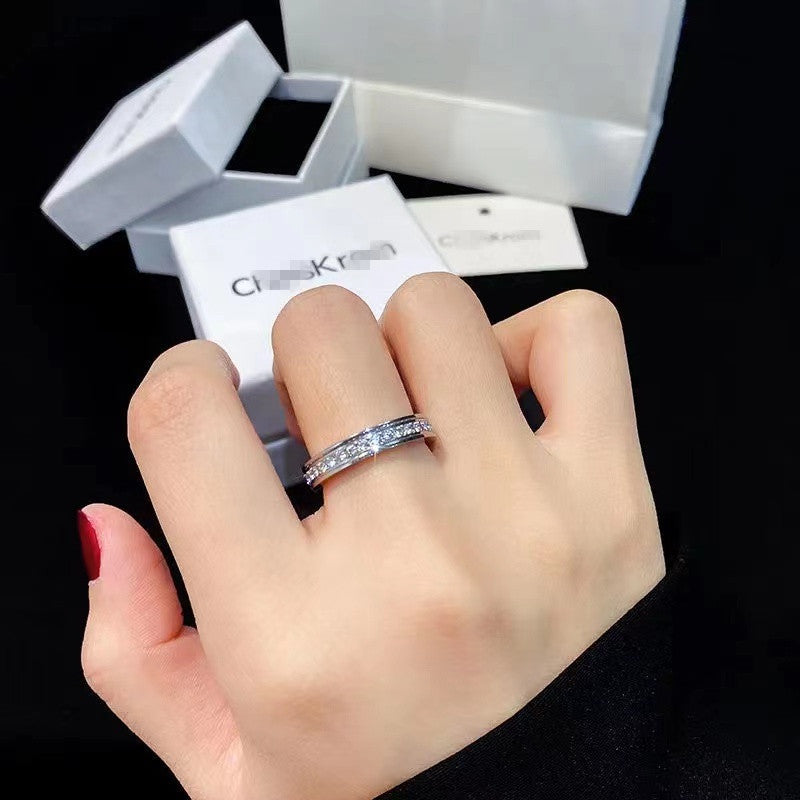 Women's & Men's Titanium Steel Home Valentine's Day Gift Rings