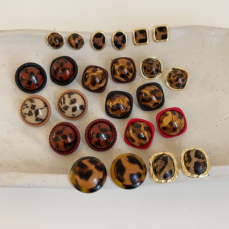 Women's Print Resin For Retro Affordable Luxury Fashionable Earrings