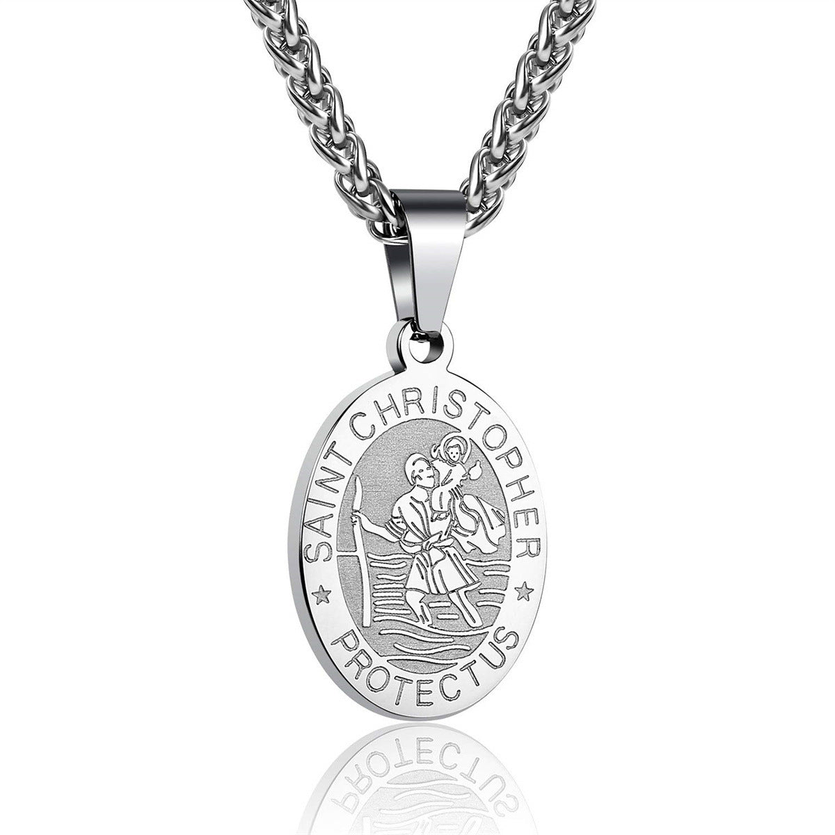 Accessories Fashion Simple Stainless Steel Cross Necklaces