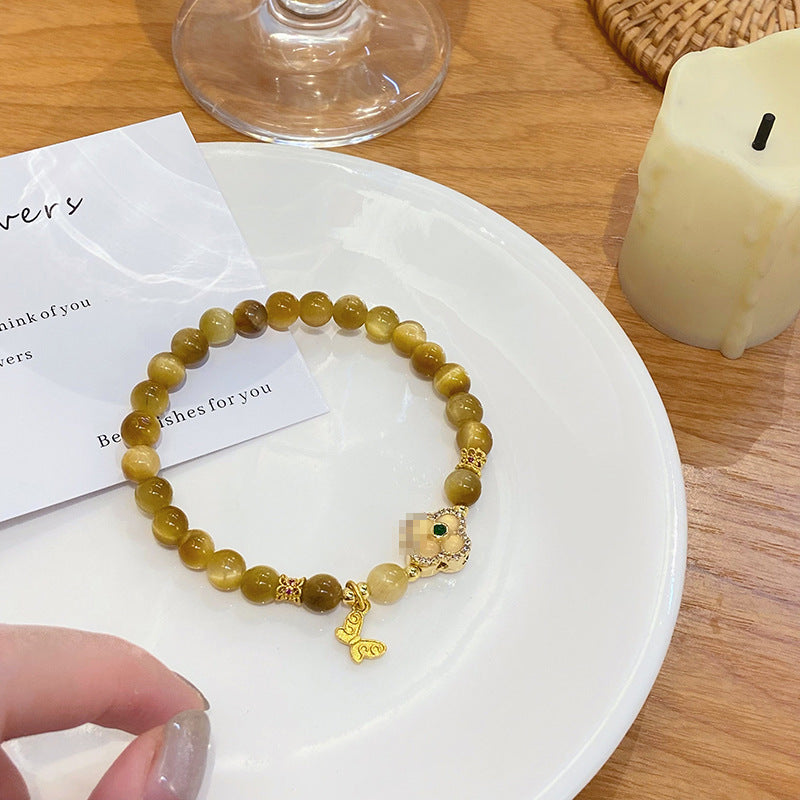 Gold Tiger Stone Light Luxury Minority Fat Bracelets
