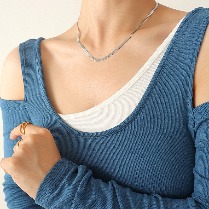 Personalized Gold Snake Bones Design Hot Necklaces