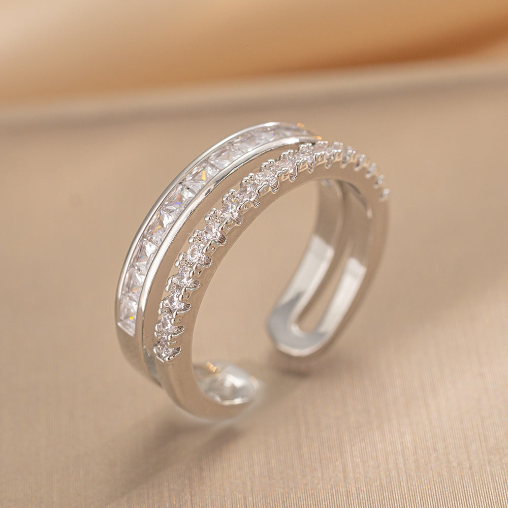 Index Finger Female Light Luxury Minority Design Simple Rings