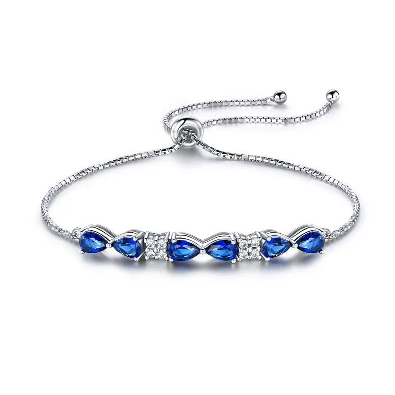 Full Diamond White Gold Plated Tennis Bracelet