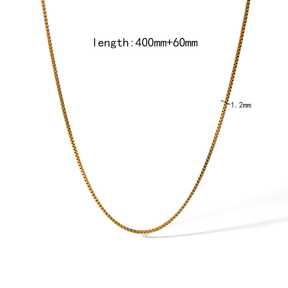 Gold Plating Chain Accessories Stainless Steel Snake Bones Necklaces