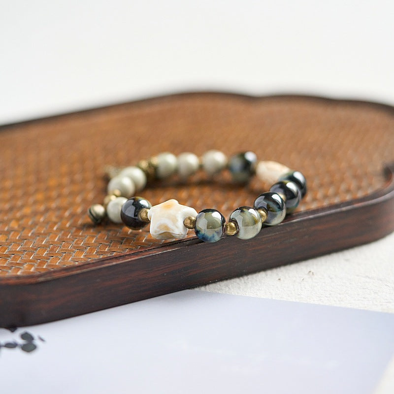 Ethnic Style Ceramic Ancient Beaded Artistic Bracelets
