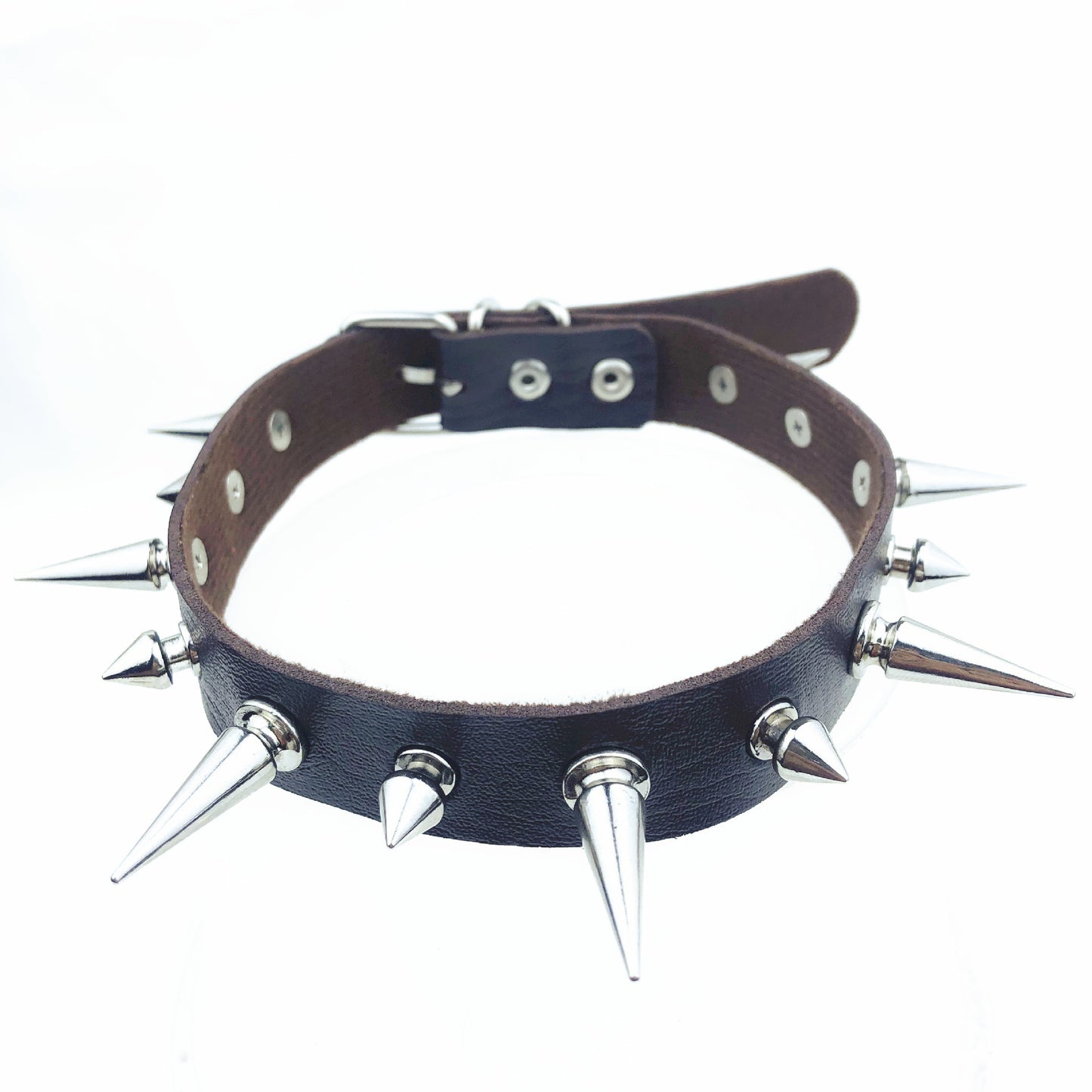 Women's Punk Leather Nail Fashion Alternative Clavicle Necklaces