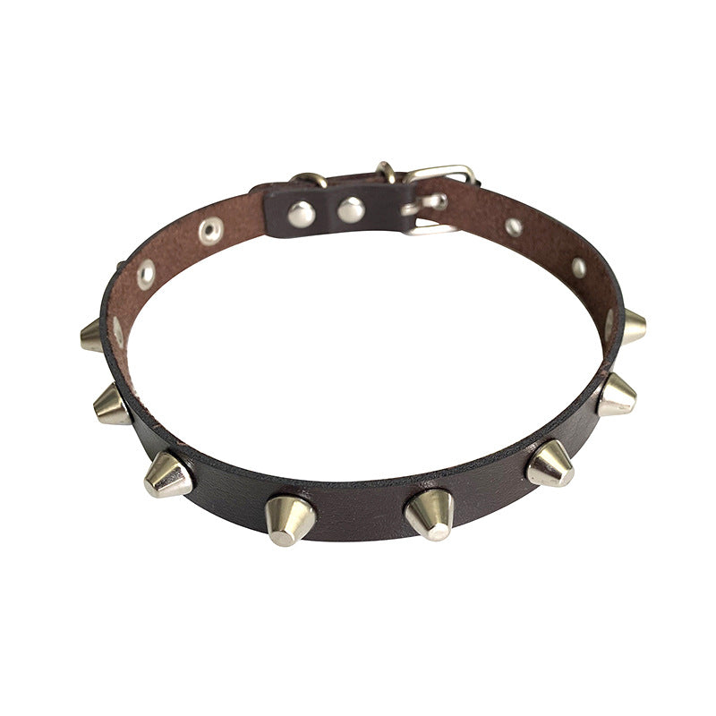 Rivet Punk Metal Rock Couple Trend Clavicle Chain Can Collar