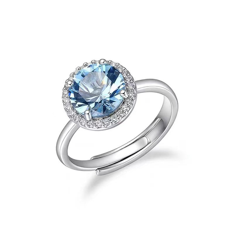 Ornament Karat Fashion Princess Round Bag Rings