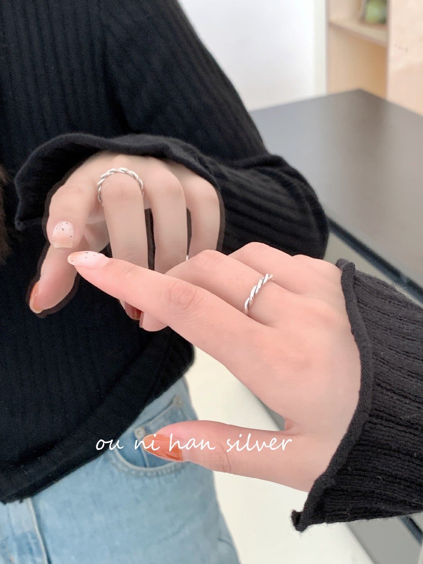 Oni Sterling Sier Female Style Design Rings