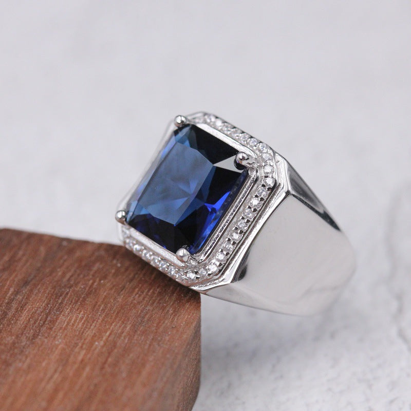 Men's Power Style Personalized Fashion Ornament Sier Rings