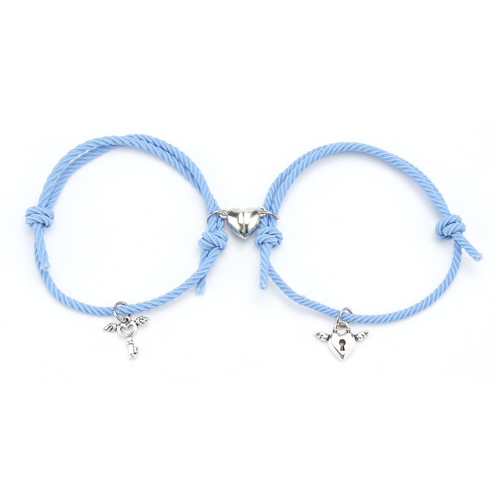 Fresh Couple Small Rubber Band Hair Rope Bracelets