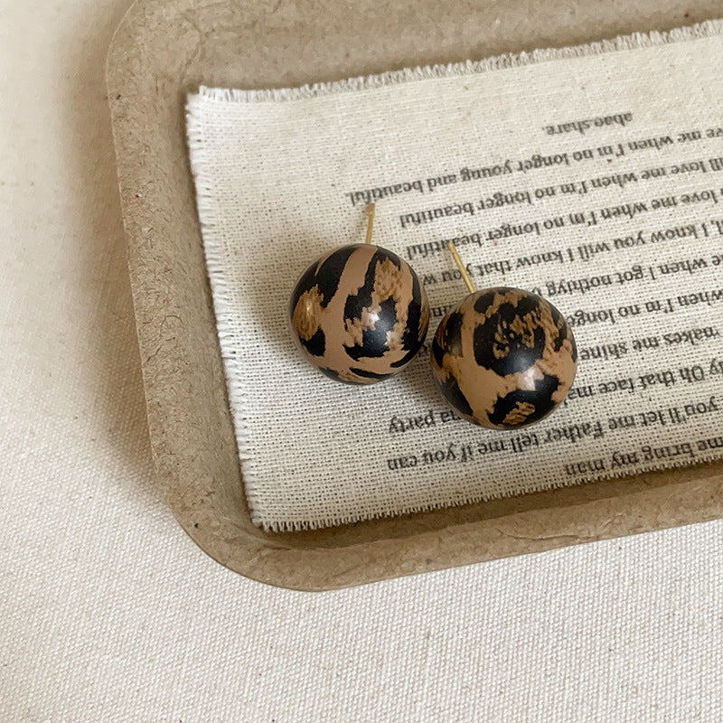 Women's Print Resin For Retro Affordable Luxury Fashionable Earrings
