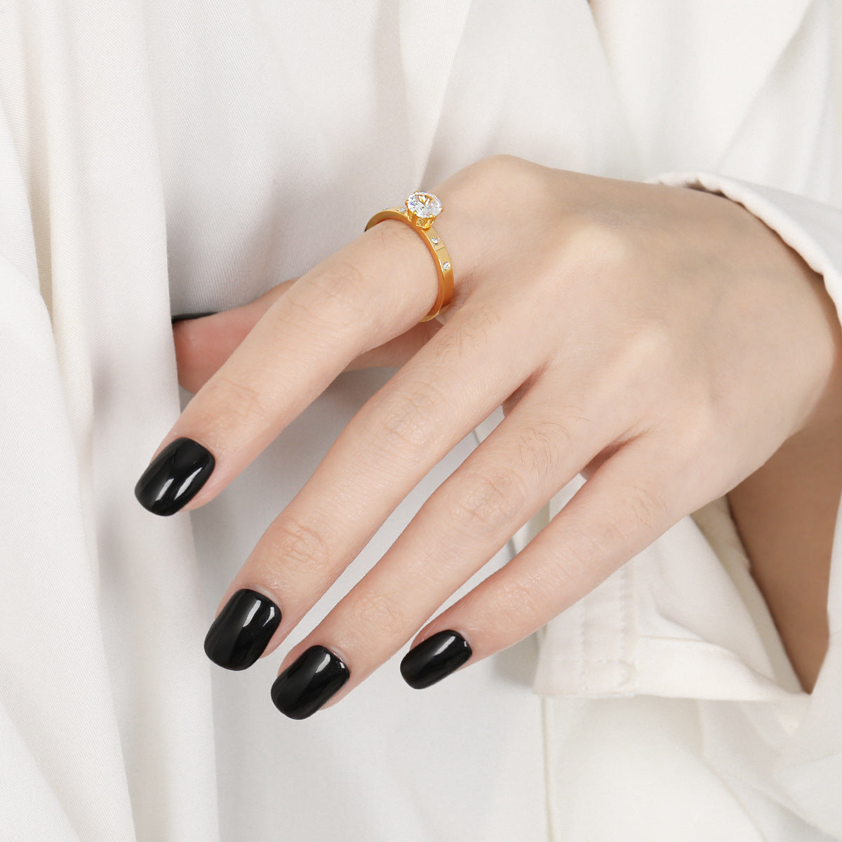 Simple High-grade Diamond Female Affordable Luxury Rings