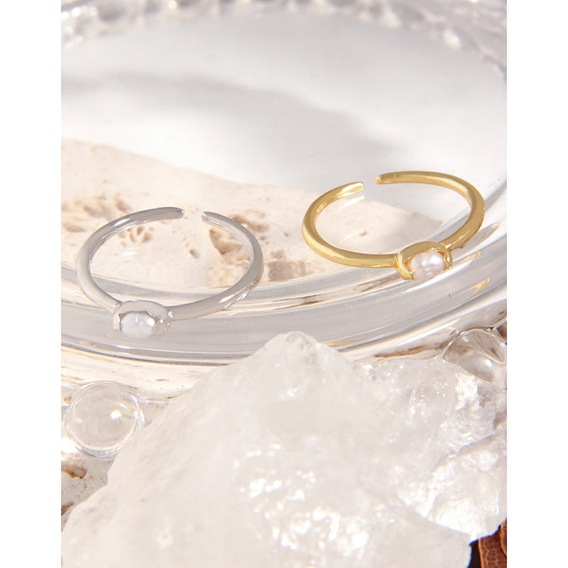 Light Luxury Design Versatile Geometric Natural Rings