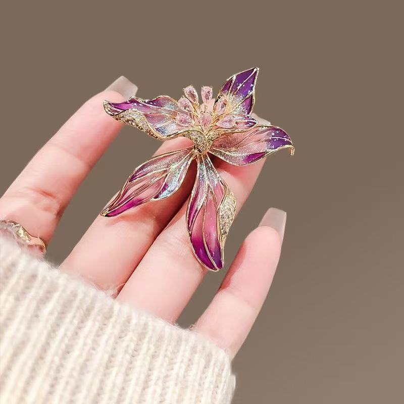 Women's Flower Corsage Pin Antique Temperament Pearl Peony Brooch Brooches