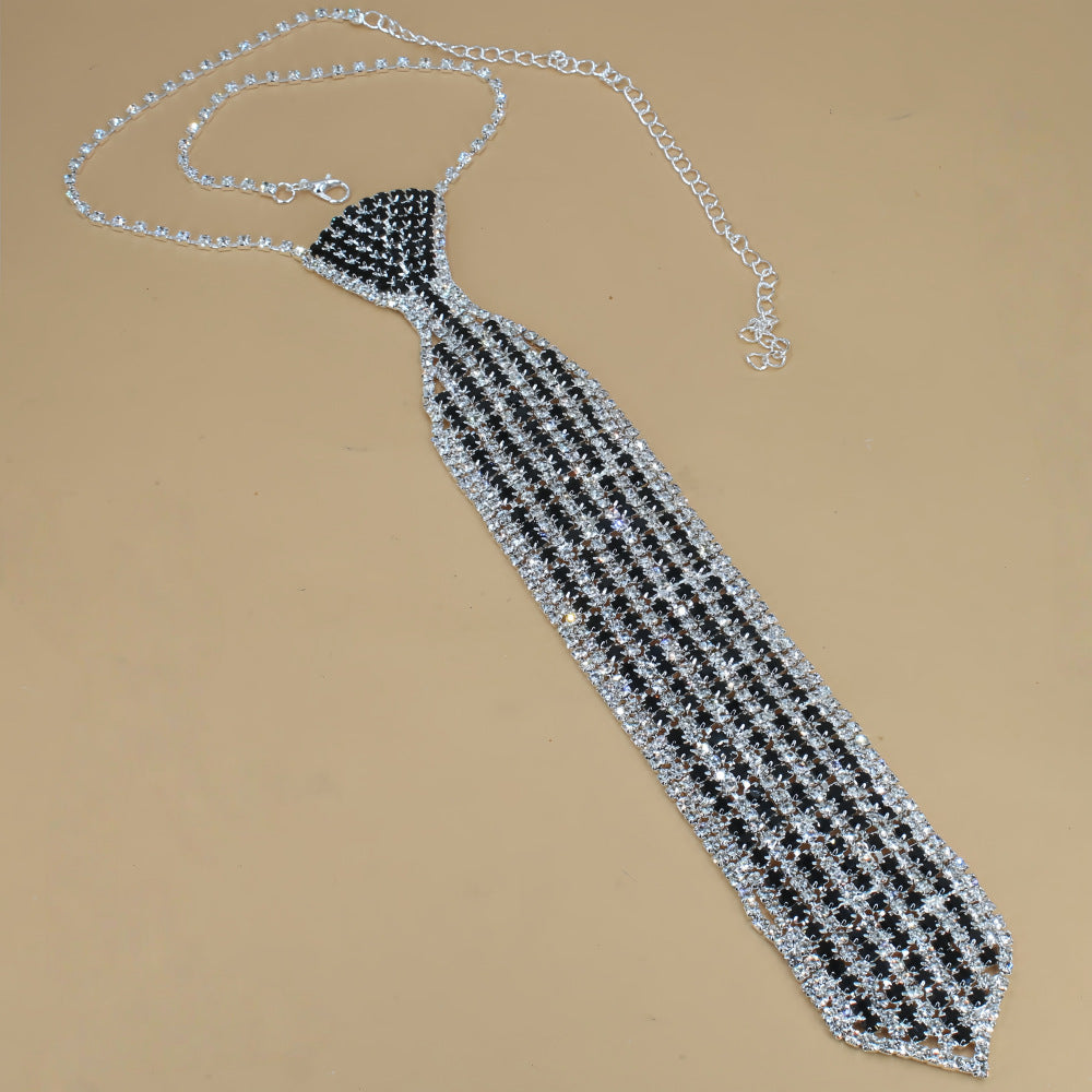 Women's & Men's Design Full Diamond Bridal Wedding Rhinestone Necklace