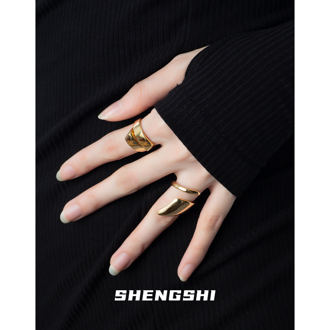 Women's Style Design Sense Niche Simple No Color Fading Rings
