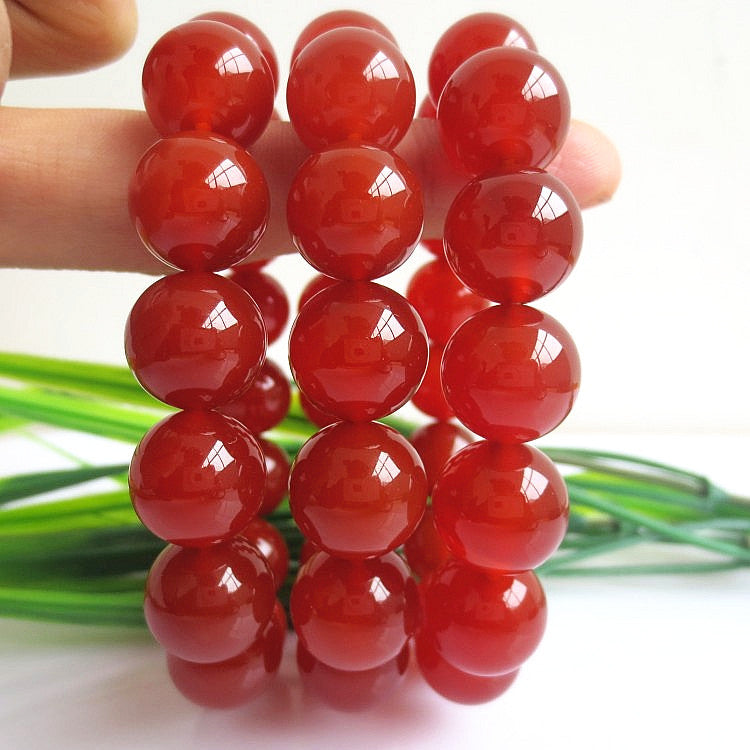 Gift Natural Agate Boutique Red Gem Bracelets