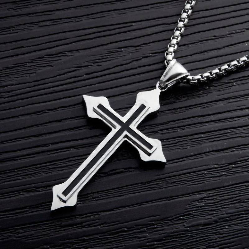 Titanium Steel Long Sweater Stainless Hip Hop Necklaces