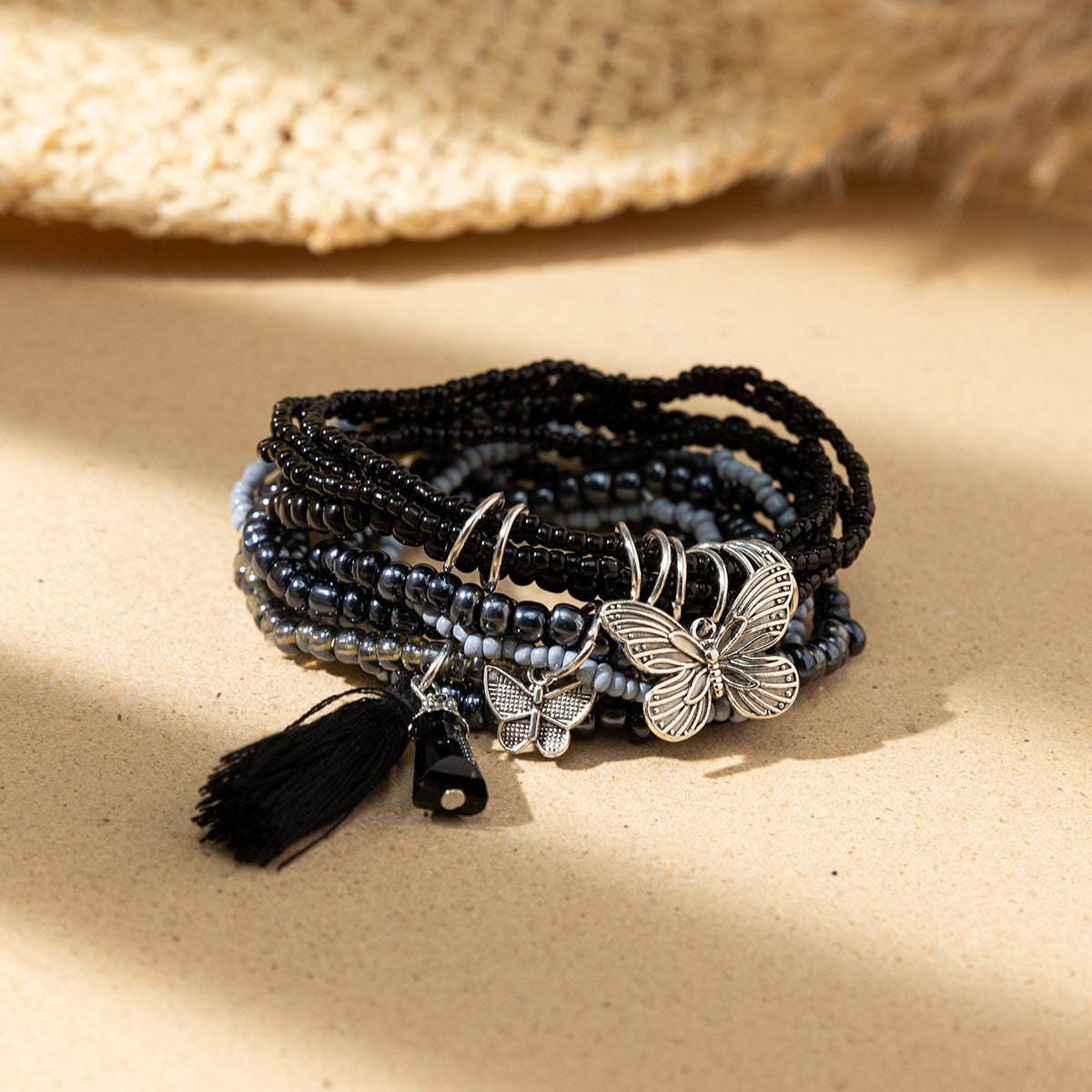 Style Bohemian Bead Design Sense Niche Contrast Bracelets