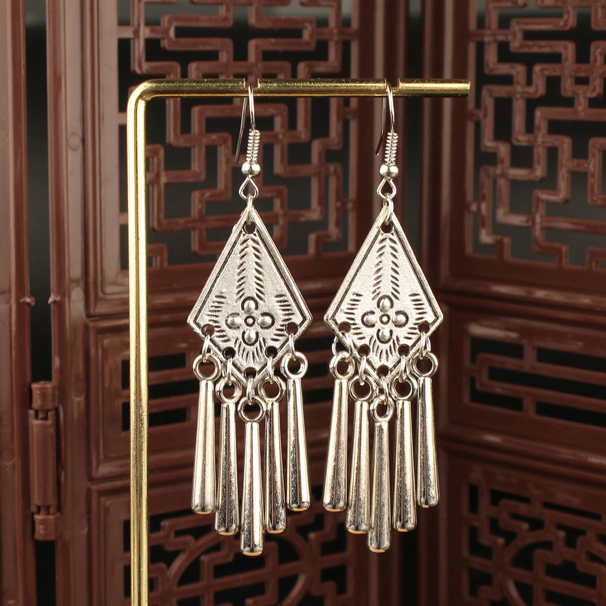 Imitation Sier Miao Tourist Attractions Bohemian Earrings
