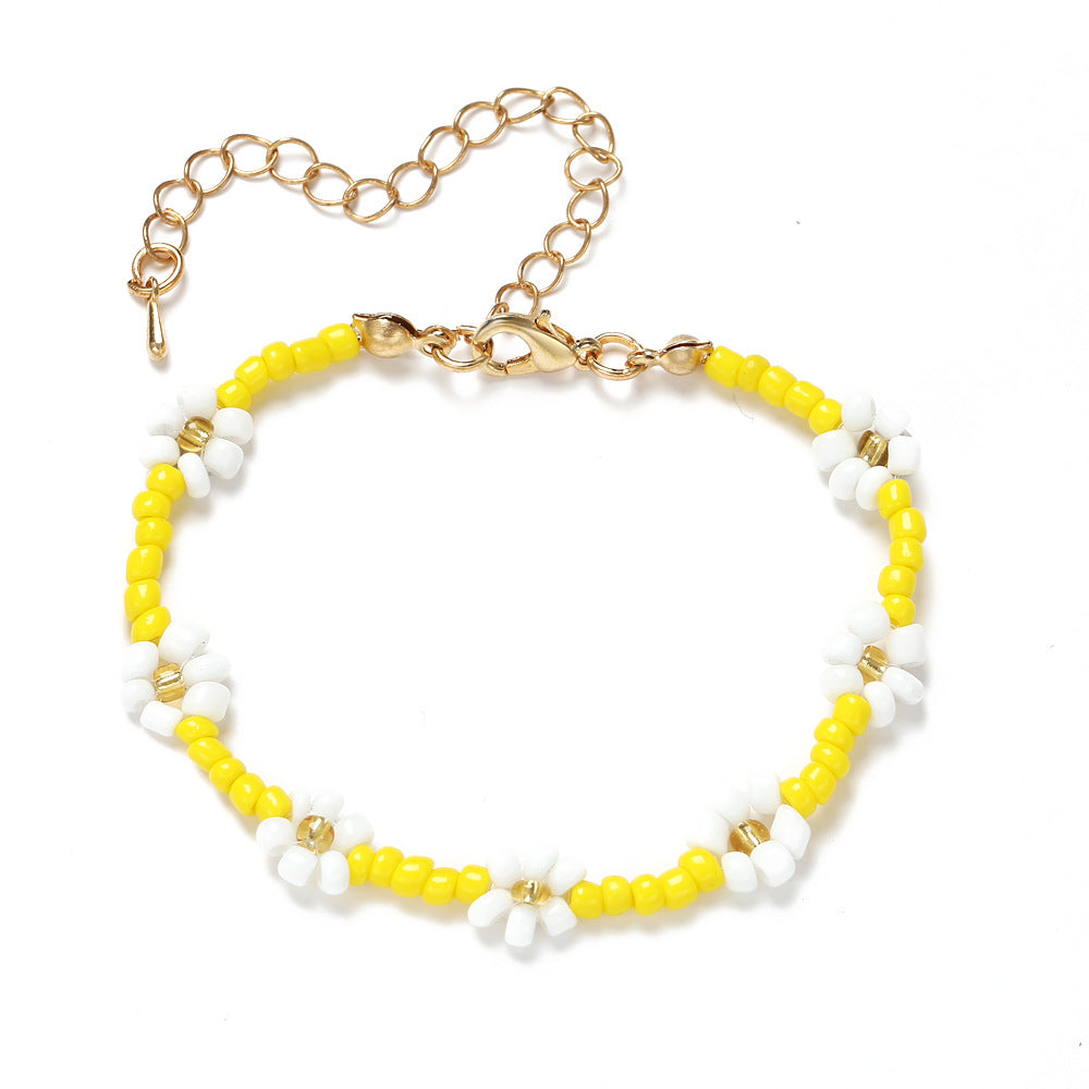 Women's Bead Elastic String Beaded Bohemian Beach Vacation Bracelets