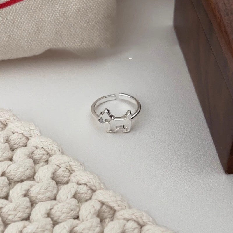 Women's Sier Minimalist Style Special Interest Light Luxury Does Rings