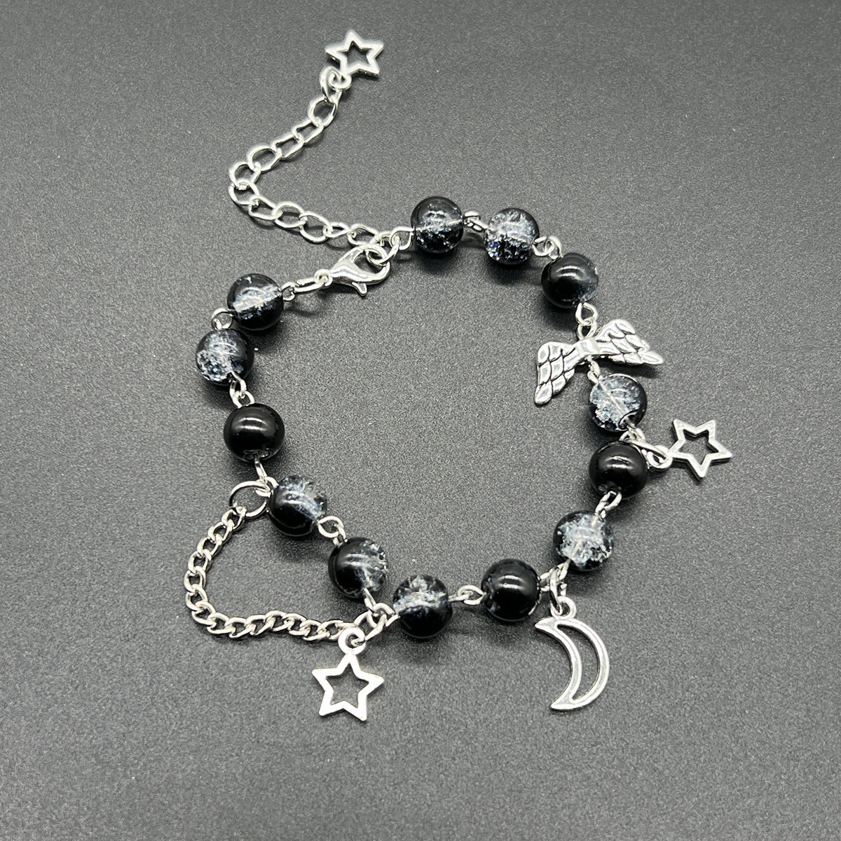 White Dice Hip Hop Butterfly Five-pointed Bracelets