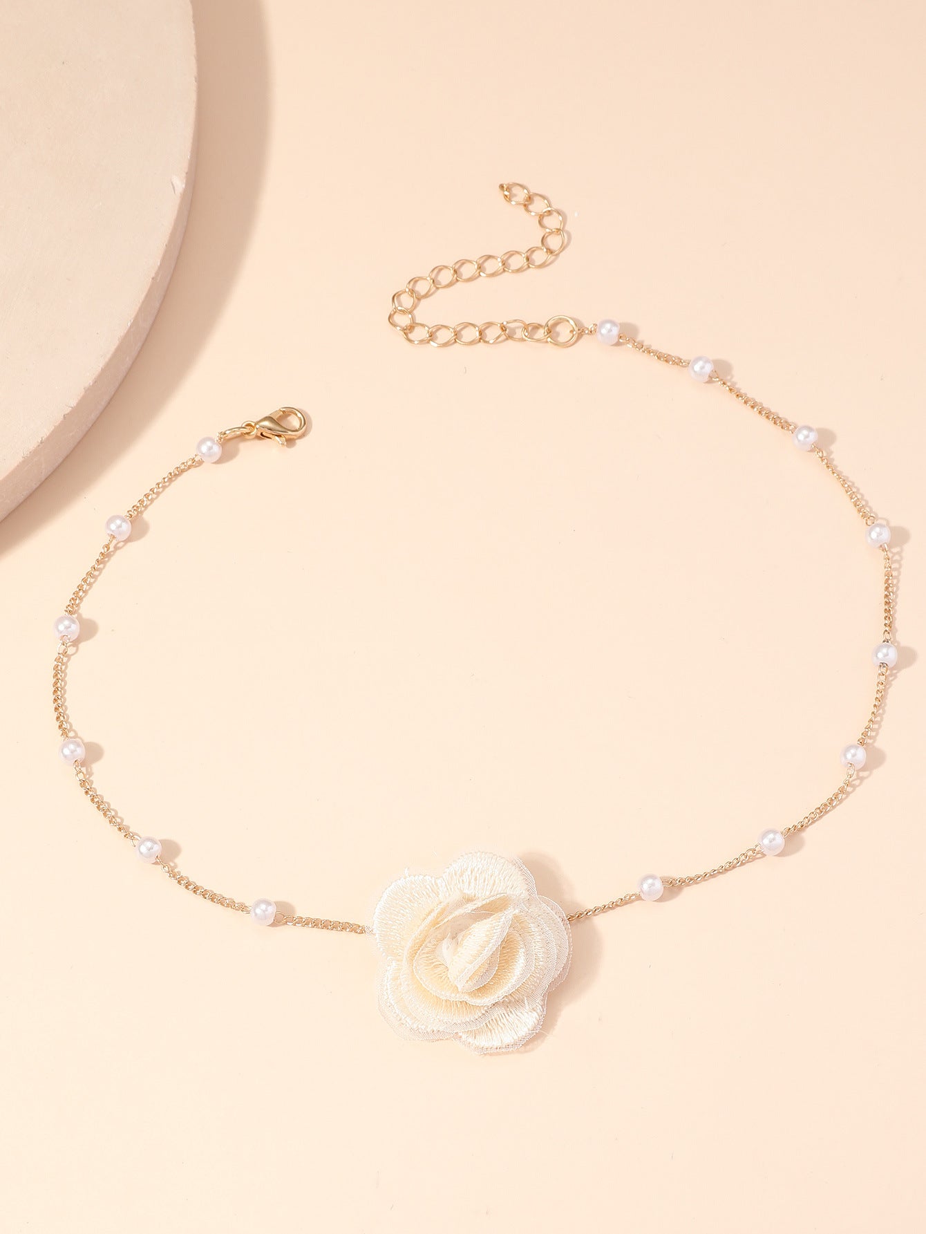 Flower Super Fairy Fashion Short Pearl Necklaces