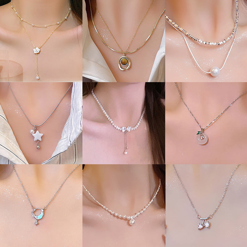 Women's Versatile High Sense Short Pearl Design Necklaces
