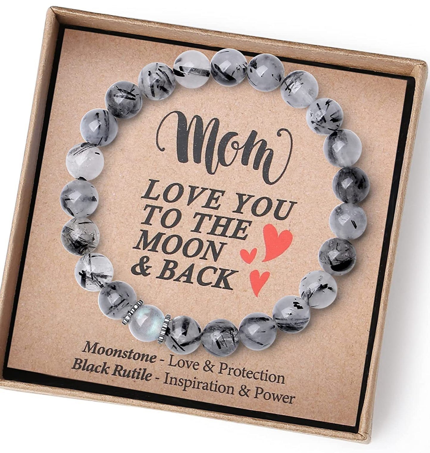 Chalcedony Pink Zebra Moonstone Crystal Female Bracelets