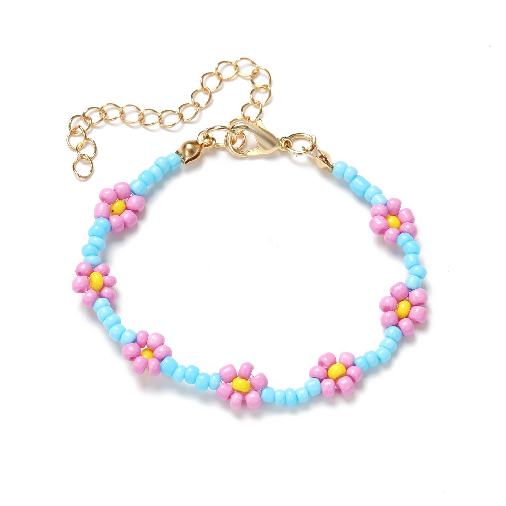 Women's Bead Elastic String Beaded Bohemian Beach Vacation Bracelets