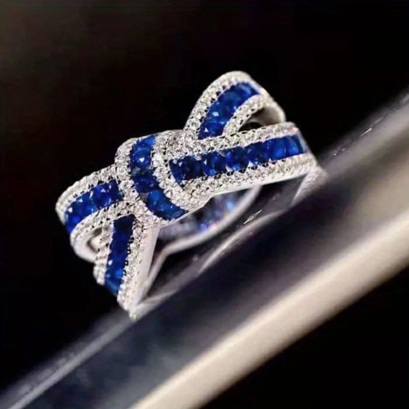 Pretty Korean Bow Ribbon Irregular Strip Rings