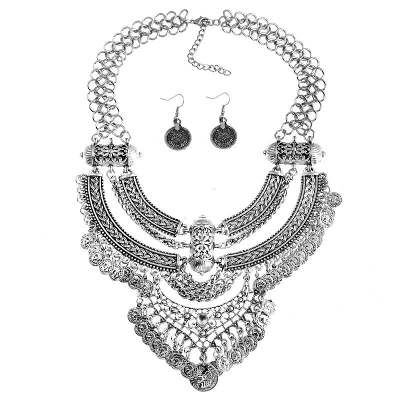Coin Bib Alloy Bohemian Collar Punk Necklaces