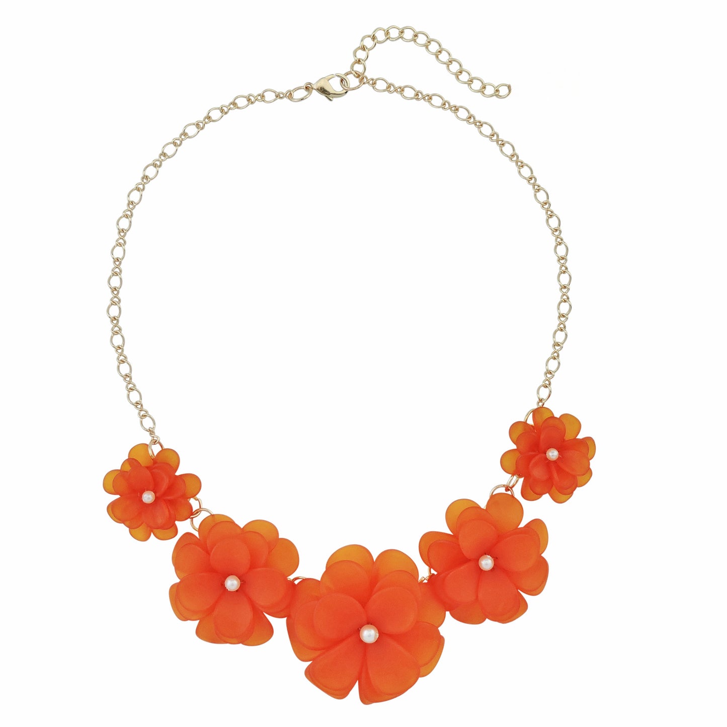 Platinum Card Fashion Personality Acrylic Five Flower Choker Pendants