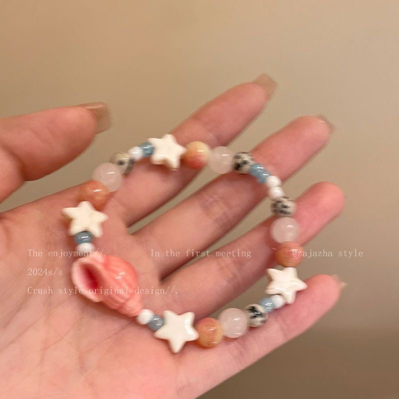 Style Conch Ceramic Beaded Female Niche Exquisite Bracelets