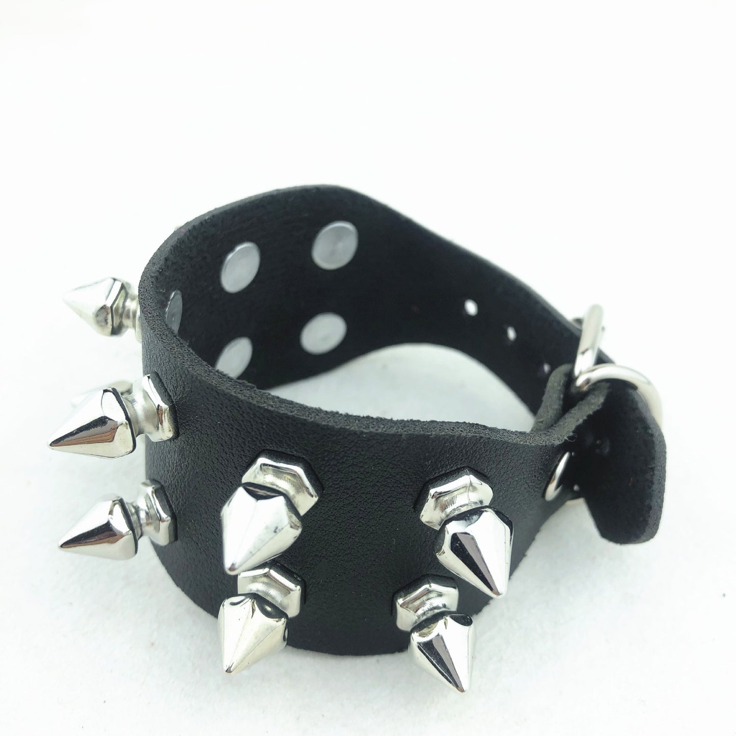 Exaggerated Personalized Punk Leather Watch Tapered Bracelets
