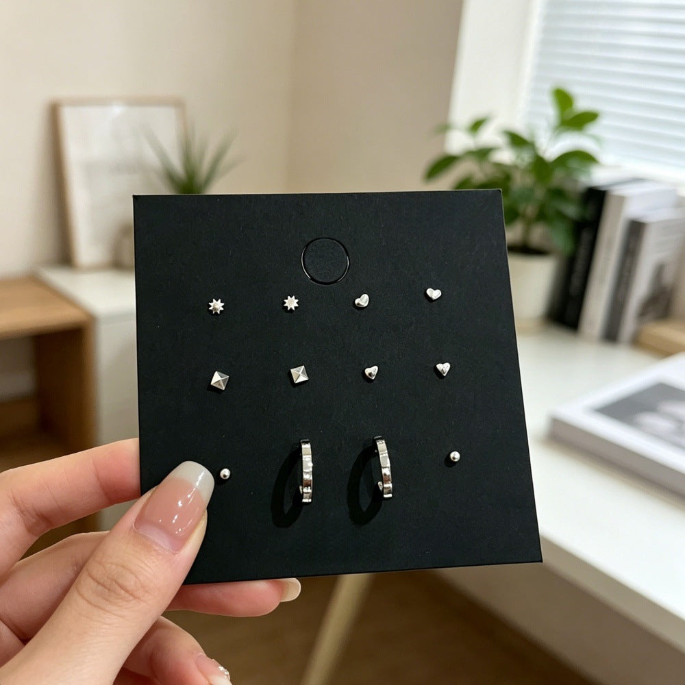 Style Circle Niche Design Ear Bone Stud Earrings